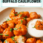 air fryer buffalo cauliflower pinterest short pin