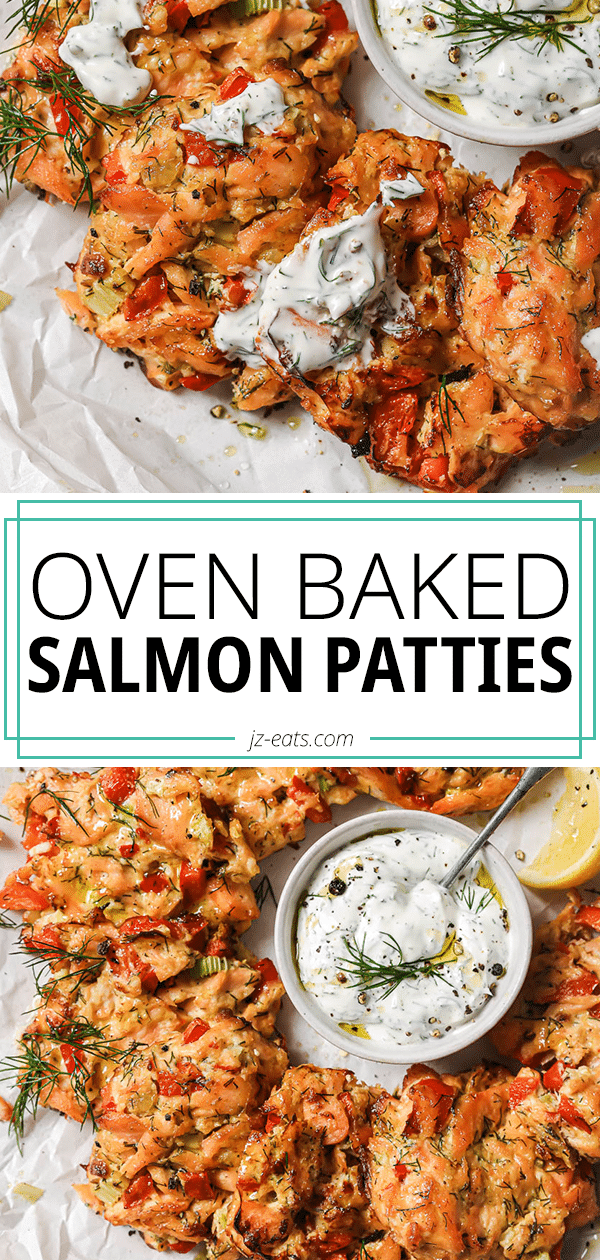 Oven Baked Salmon Patties - JZ Eats