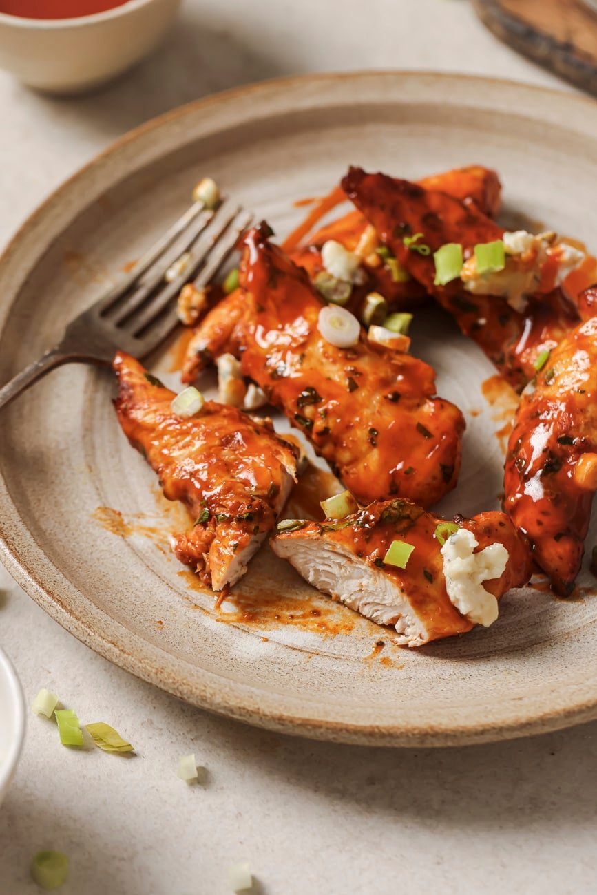 Air Fryer Buffalo Chicken Tenders (No Breading)