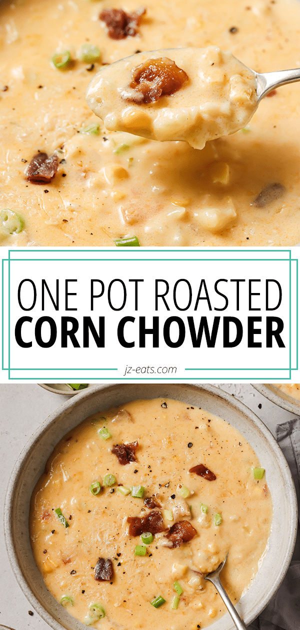 roasted corn chowder pinterest long pin