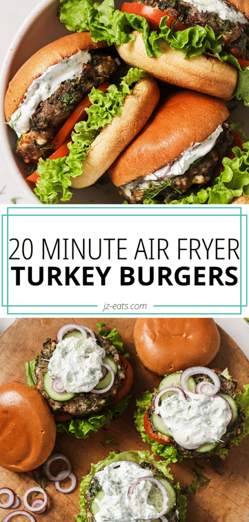 air fryer turkey burgers pinterest long pin