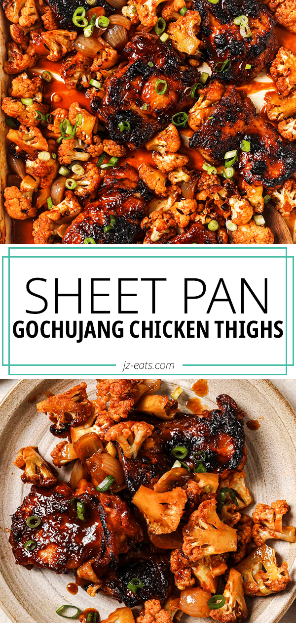 Easy Sheet Pan Gochujang Chicken Thighs