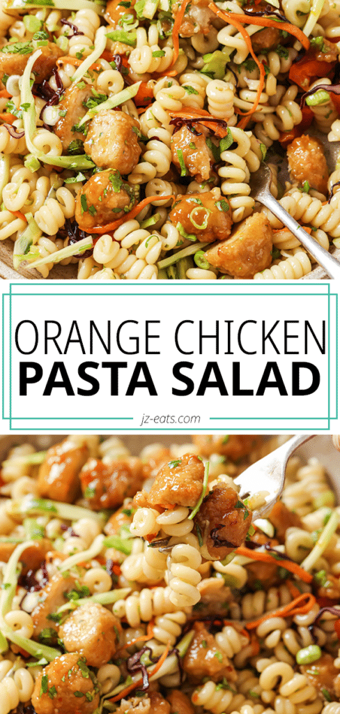 orange chicken pasta salad pinterest long pin