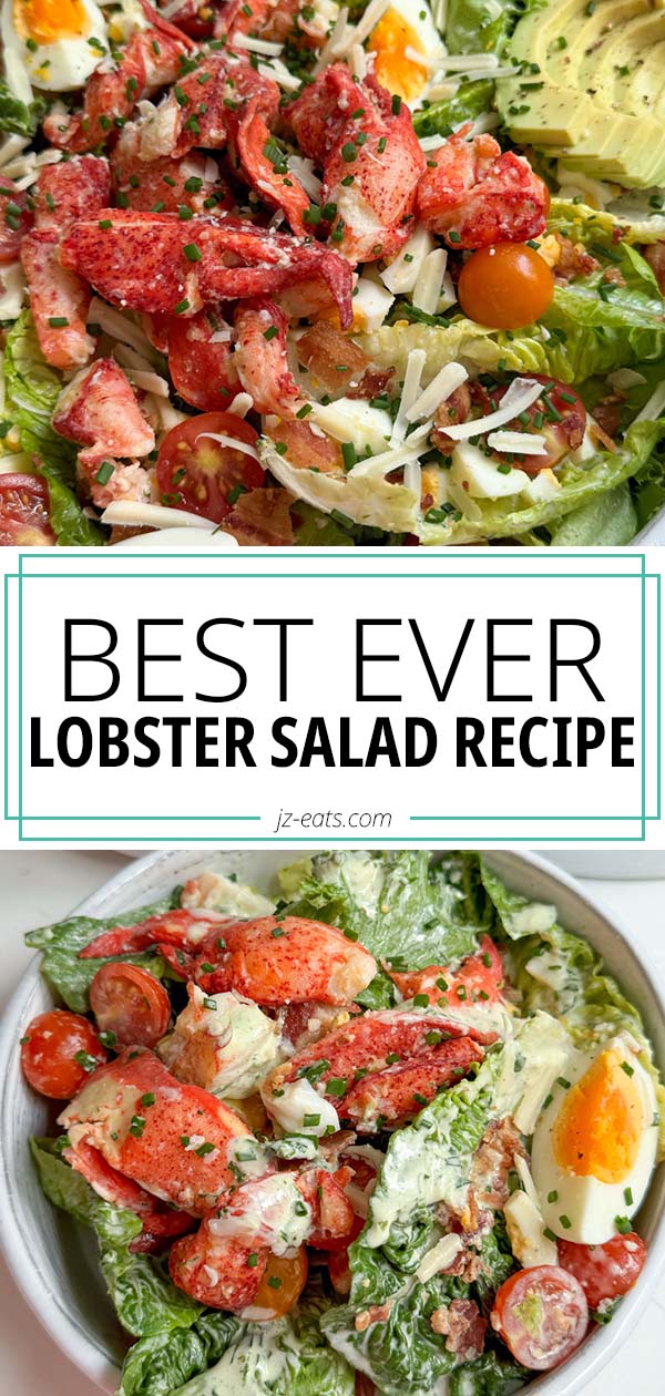 lobster salad recipe pinterest long pin.