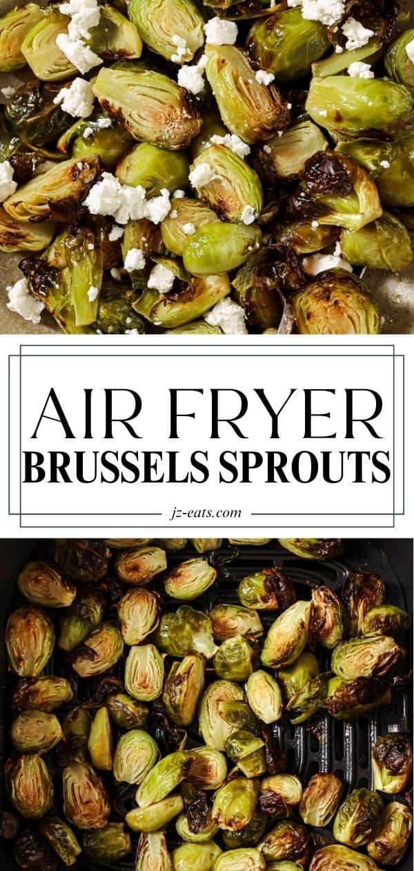 air fryer brussesls sprouts pinterest long pin.