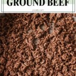 how to brown ground beef pinterest short pin