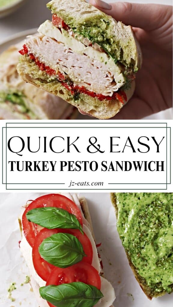 turkey pesto sandwich long pin