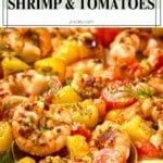 sheet pan shrimp pinterest short pin.