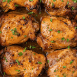 cooked chicken thighs