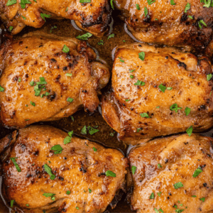 cooked chicken thighs
