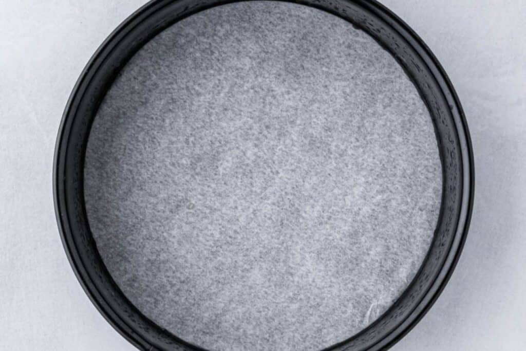 A prepared springform pan.